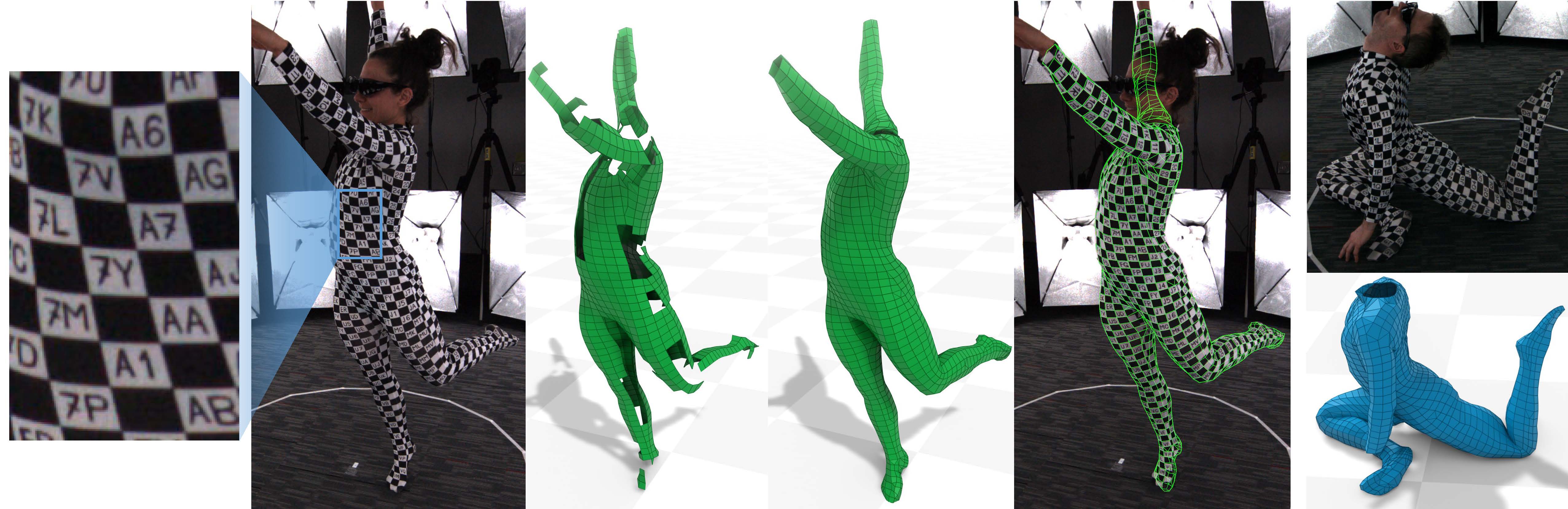 Capturing Detailed Deformations of Moving Human Bodies